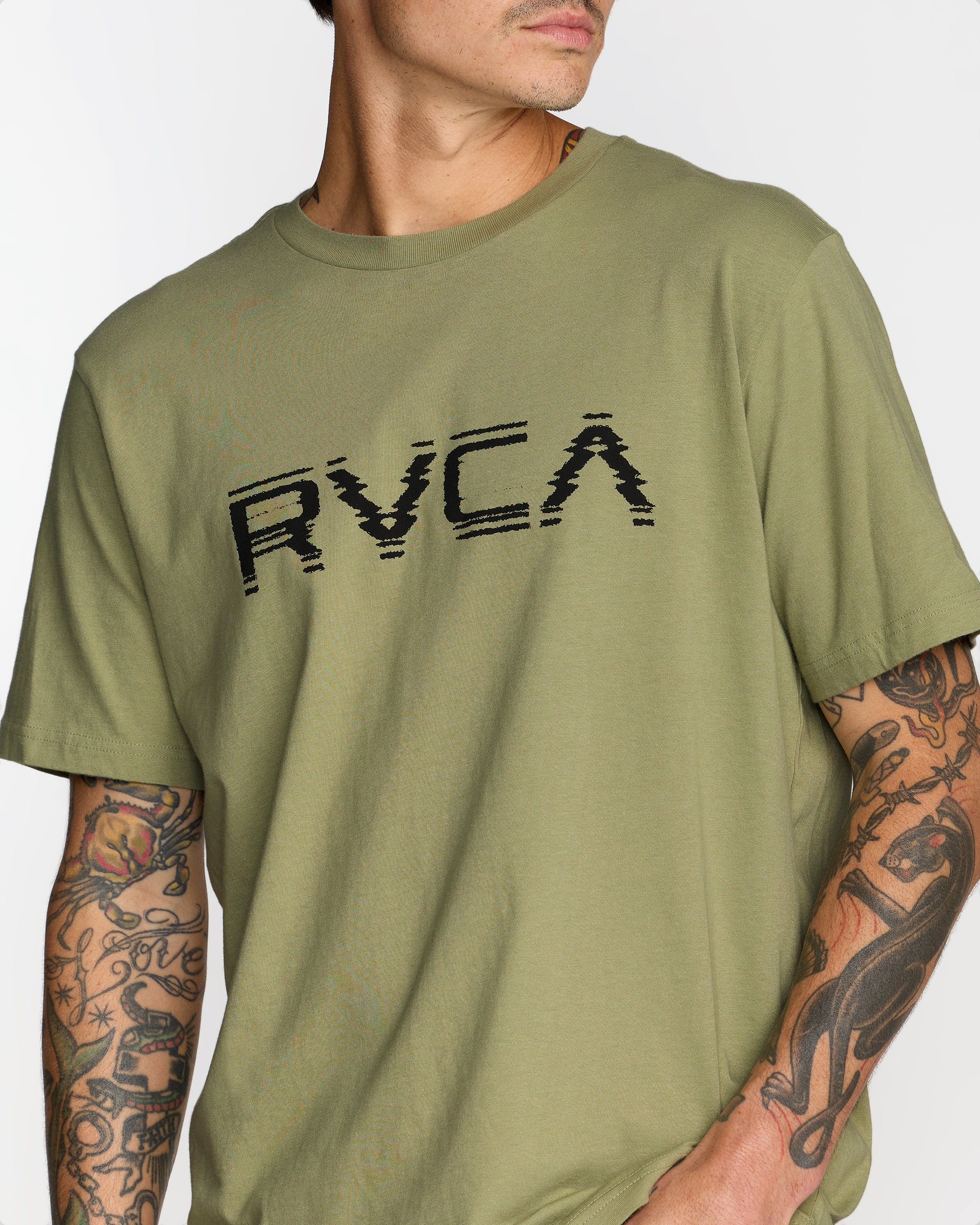 Big RVCA Glitch Short Sleeve Tee - Image 4