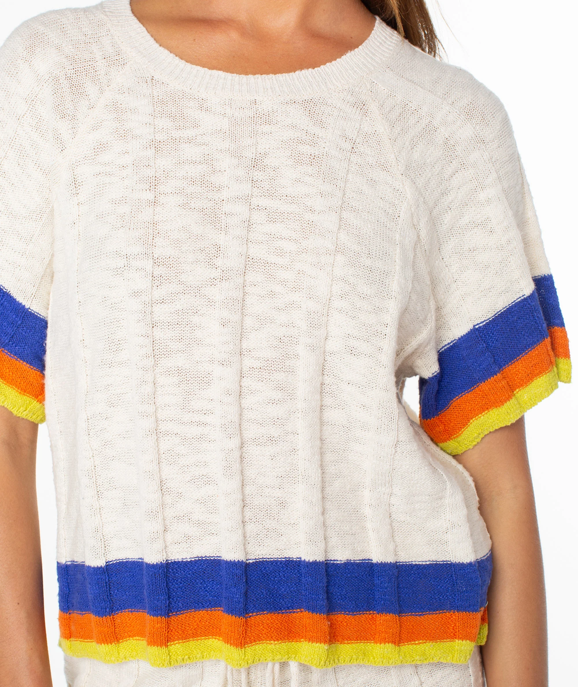 Cabana Club Tee Stripe Top - Image 3