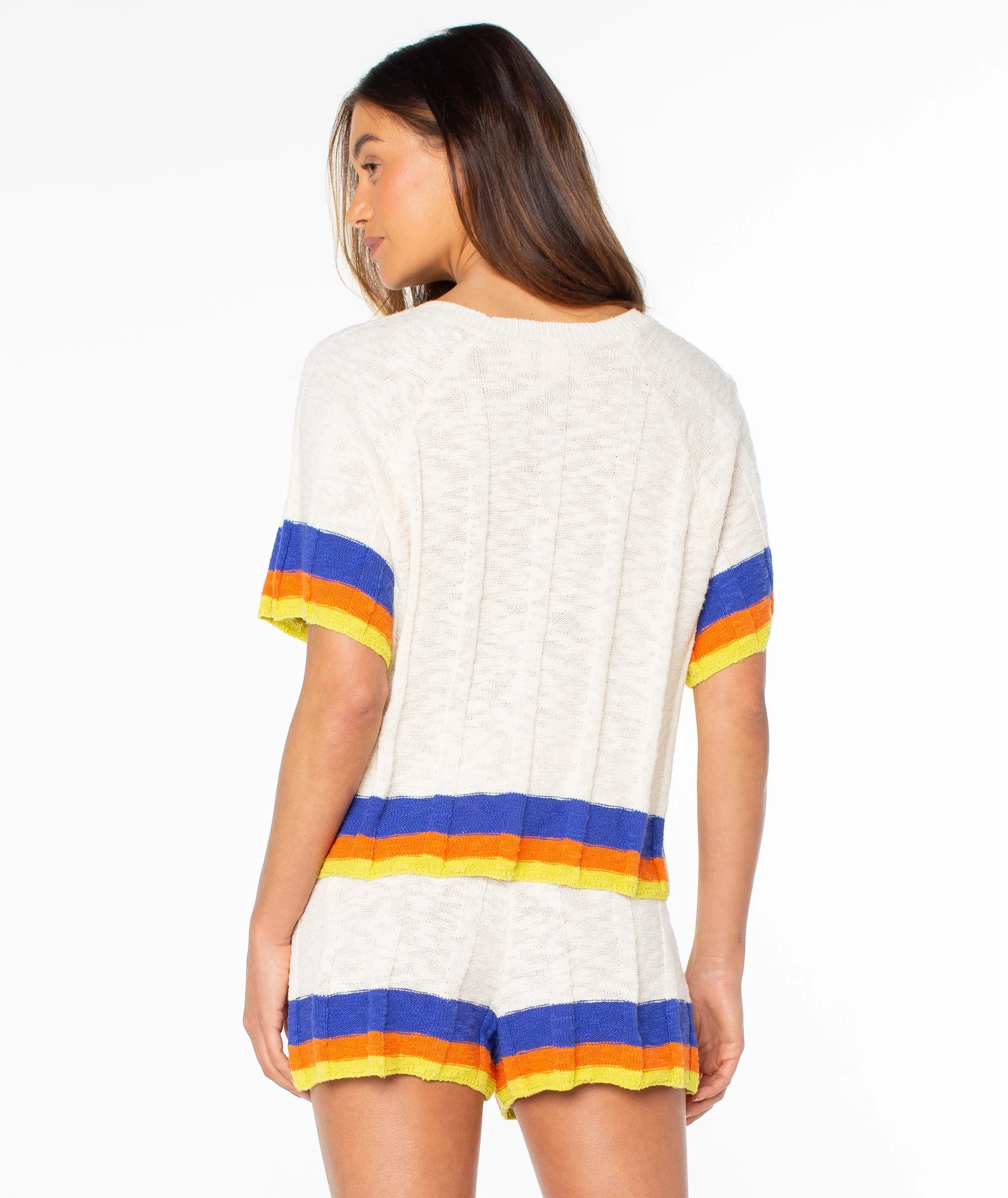 Cabana Club Tee Stripe Top - Image 4