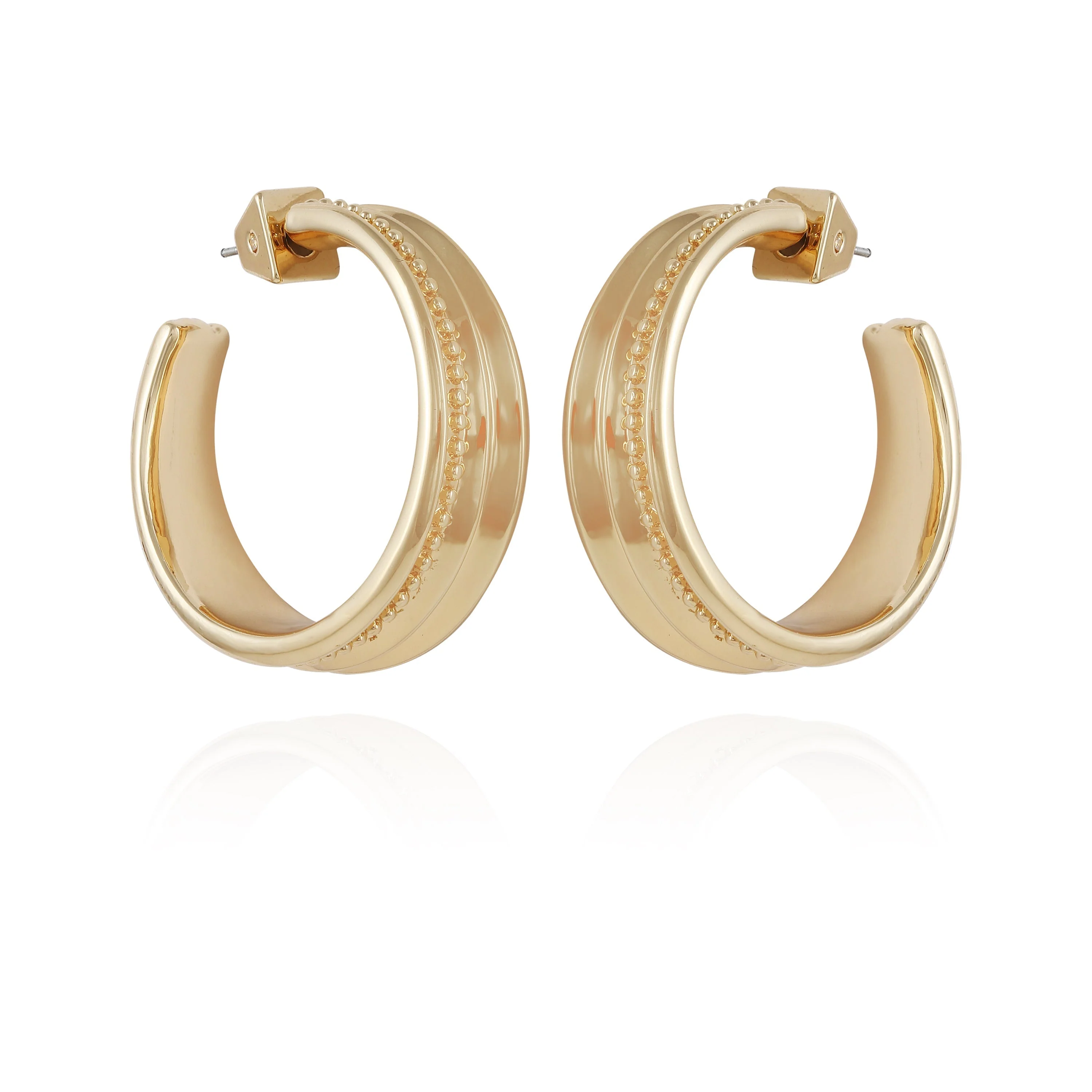 Chunky Open Hoop Earrings