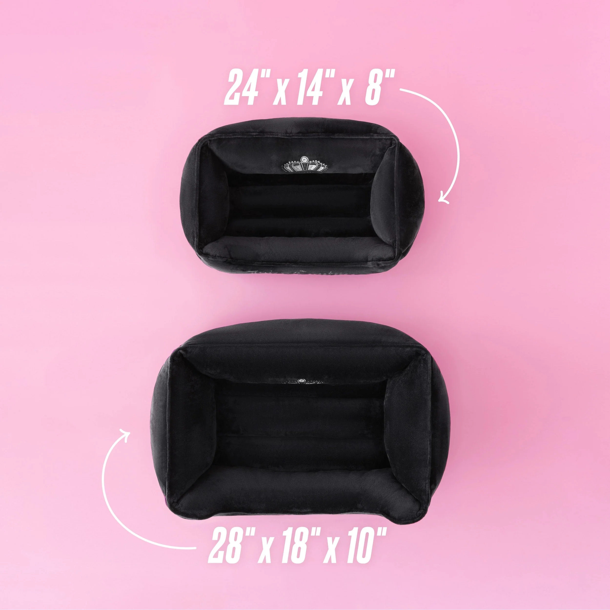 Crown Bling Black Pet Bed - Image 5