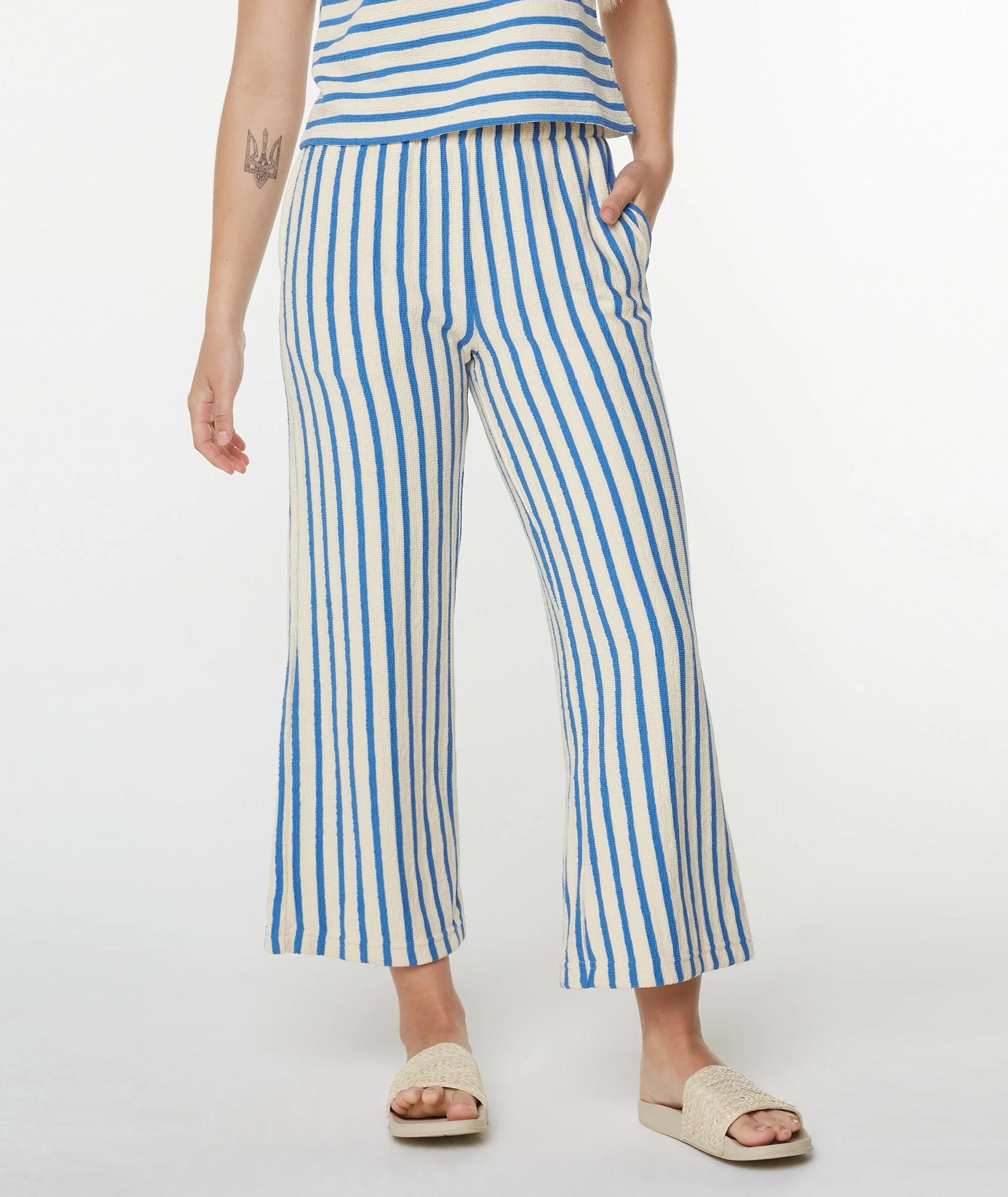Java Stripe Cropped Pant