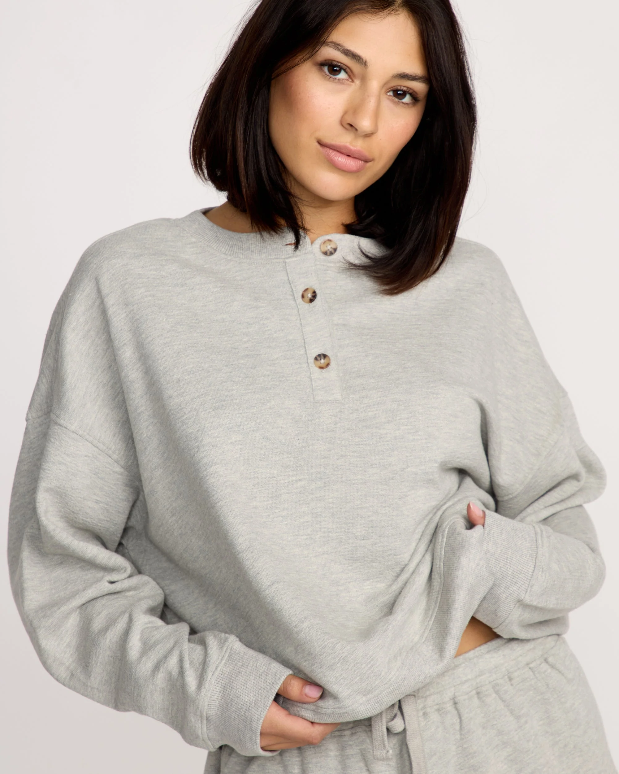 Lived In Fleece Henley - Image 5