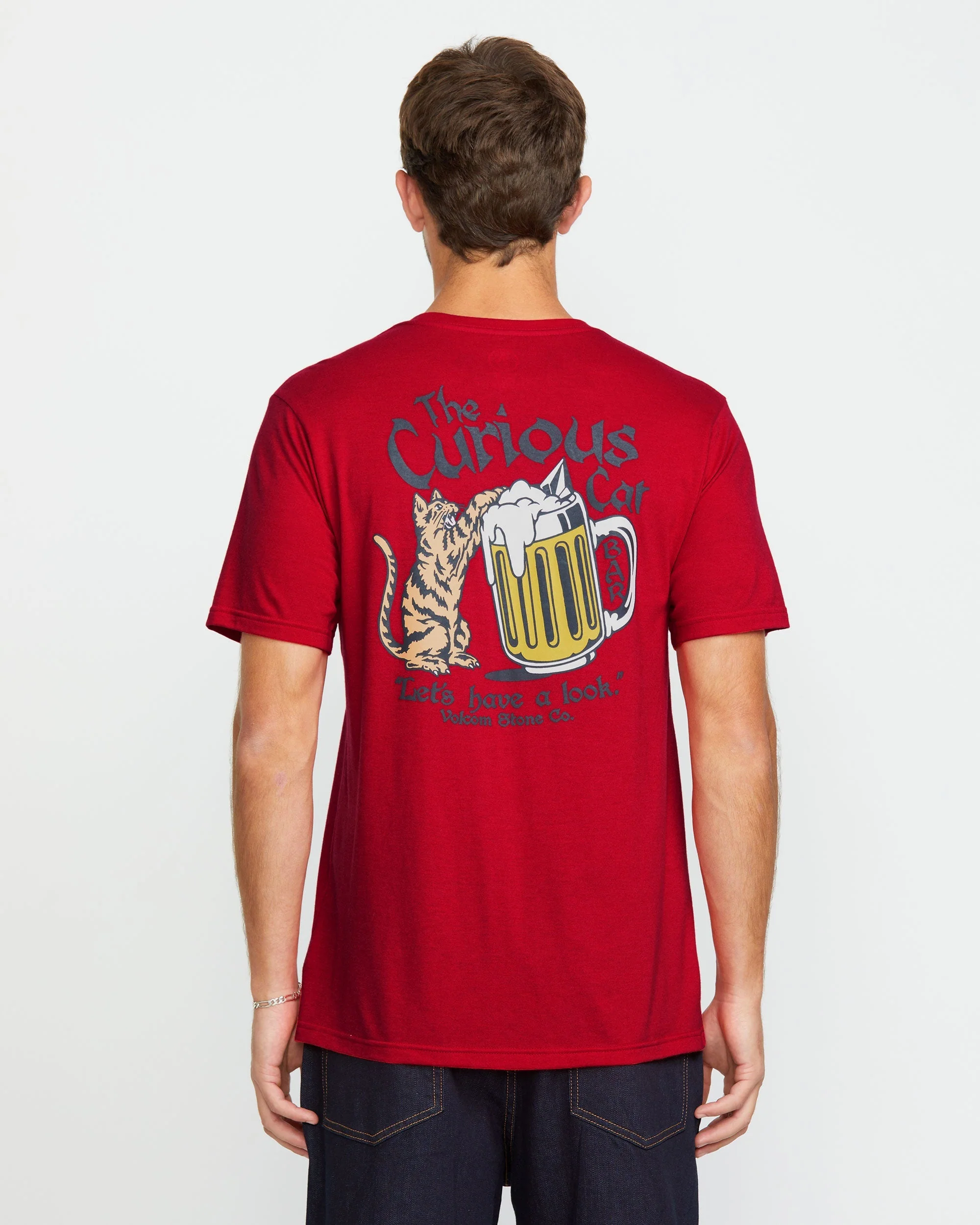 Men's Curious Cat Short Sleeve Tee - Image 2