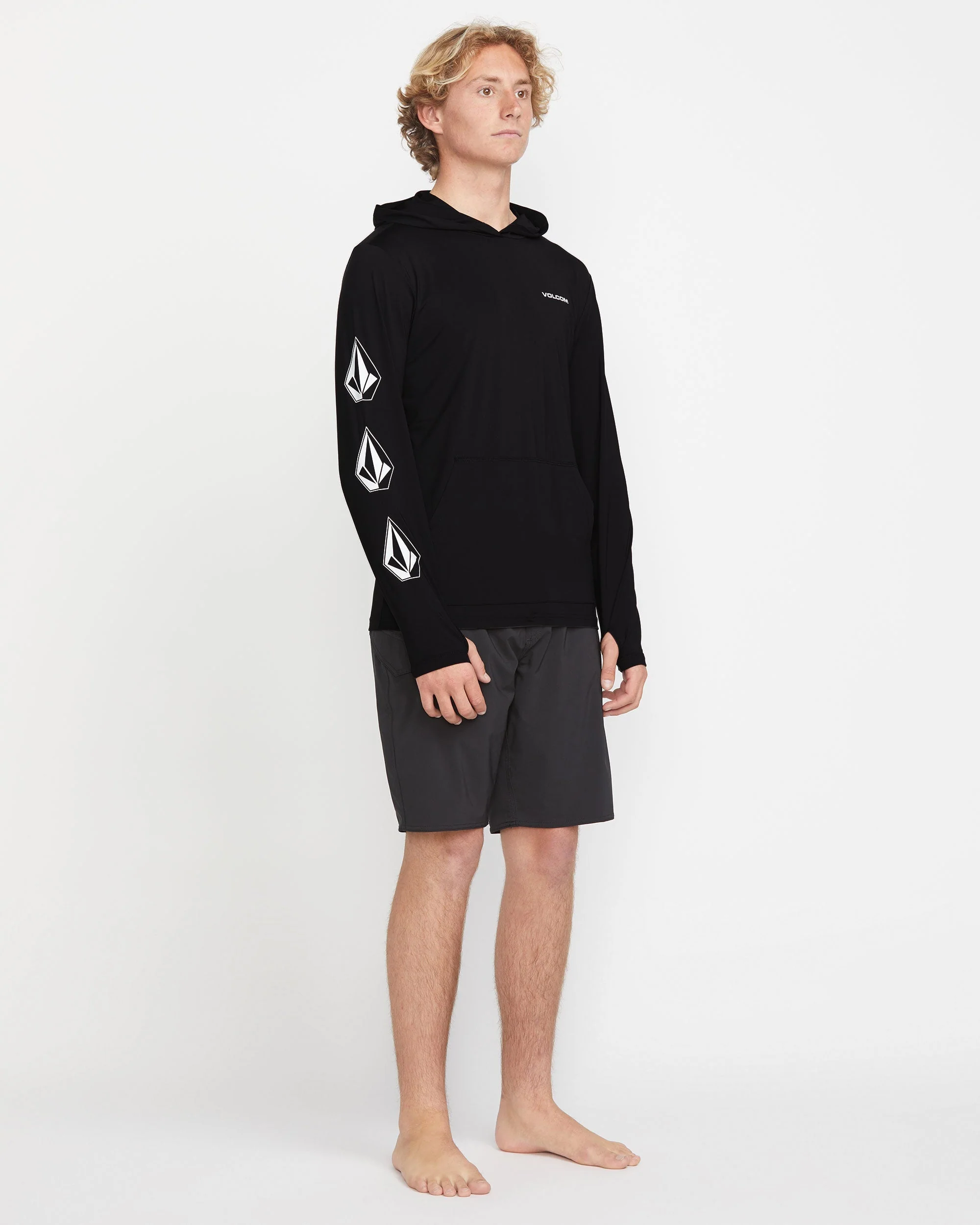 Men's Largee Iconic Hood Long Sleeve Rashguard - Image 4