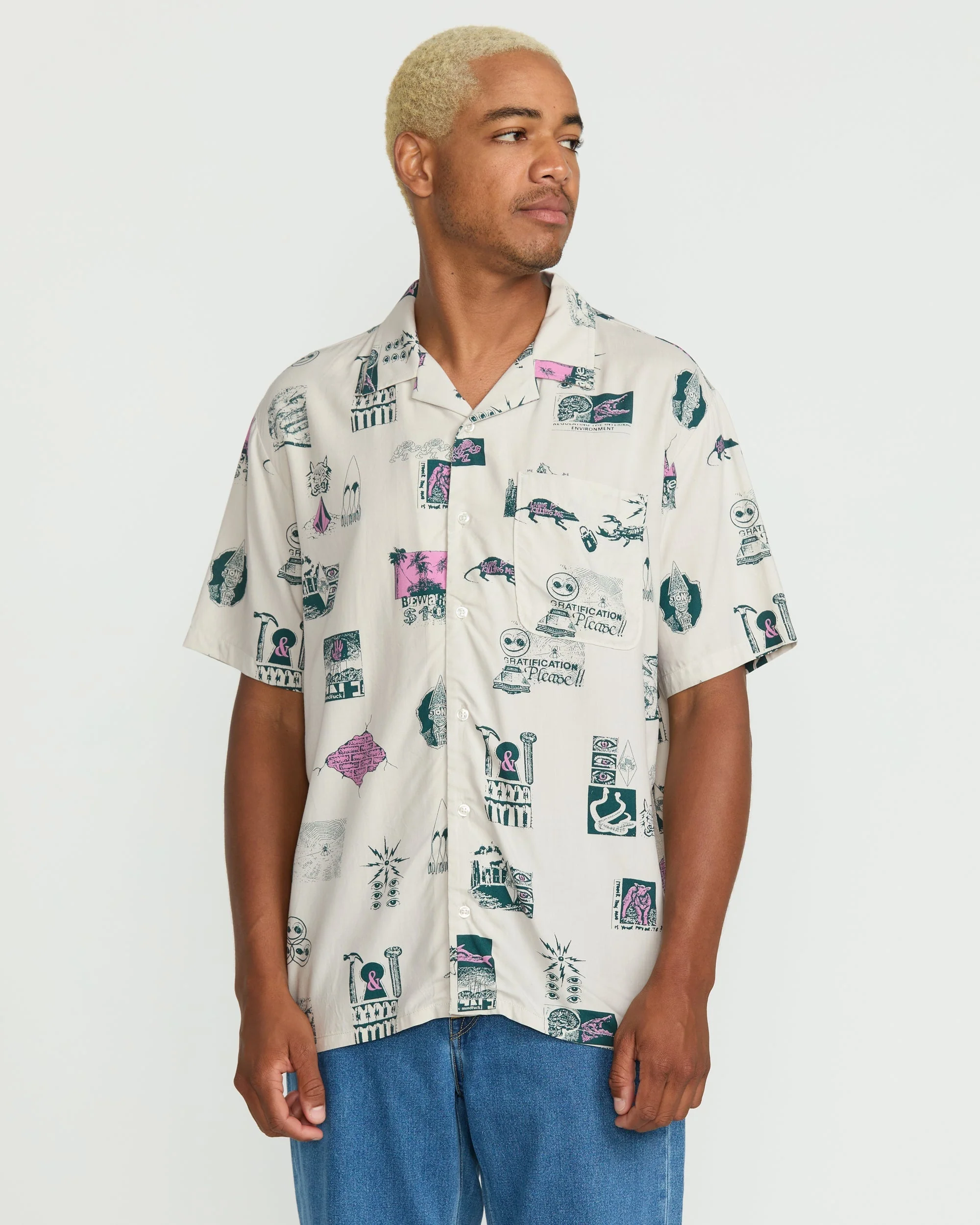 Men's Mistostone Short Sleeve Shirt - Image 2