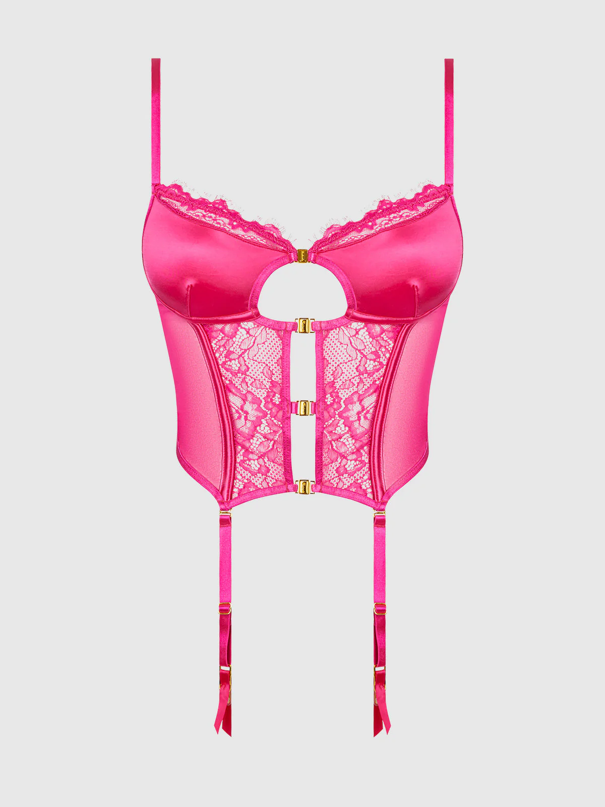 Neev Lace Wireless Bustier With Garters - Image 9