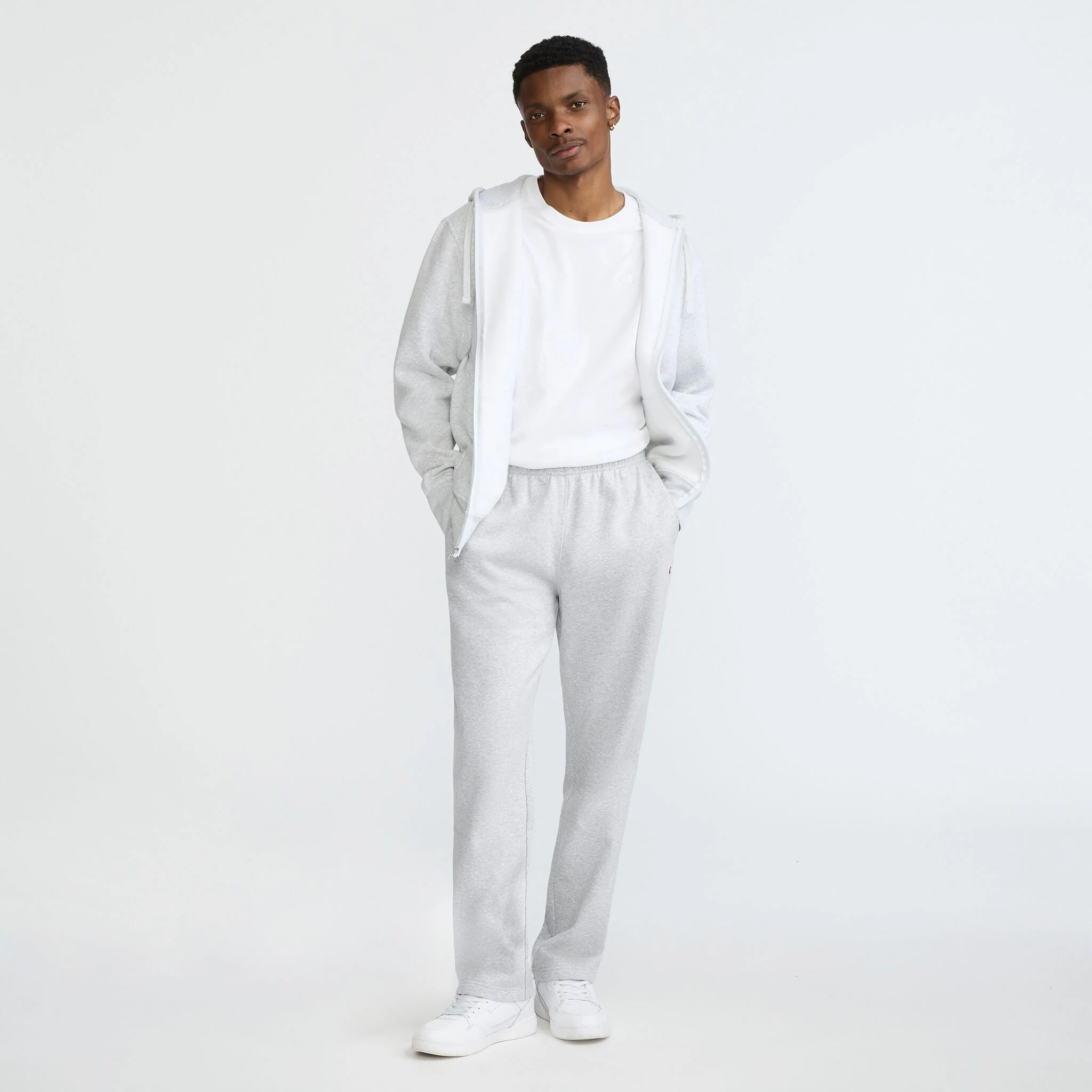 Powerblend Sweatpants, Open Hem, C Logo - Image 5