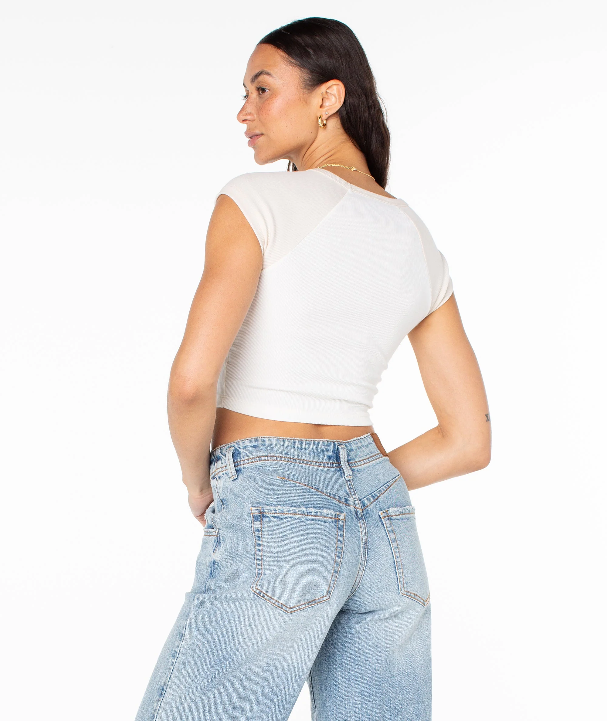 Protect The Locals Cropped Baby Tee - Image 2
