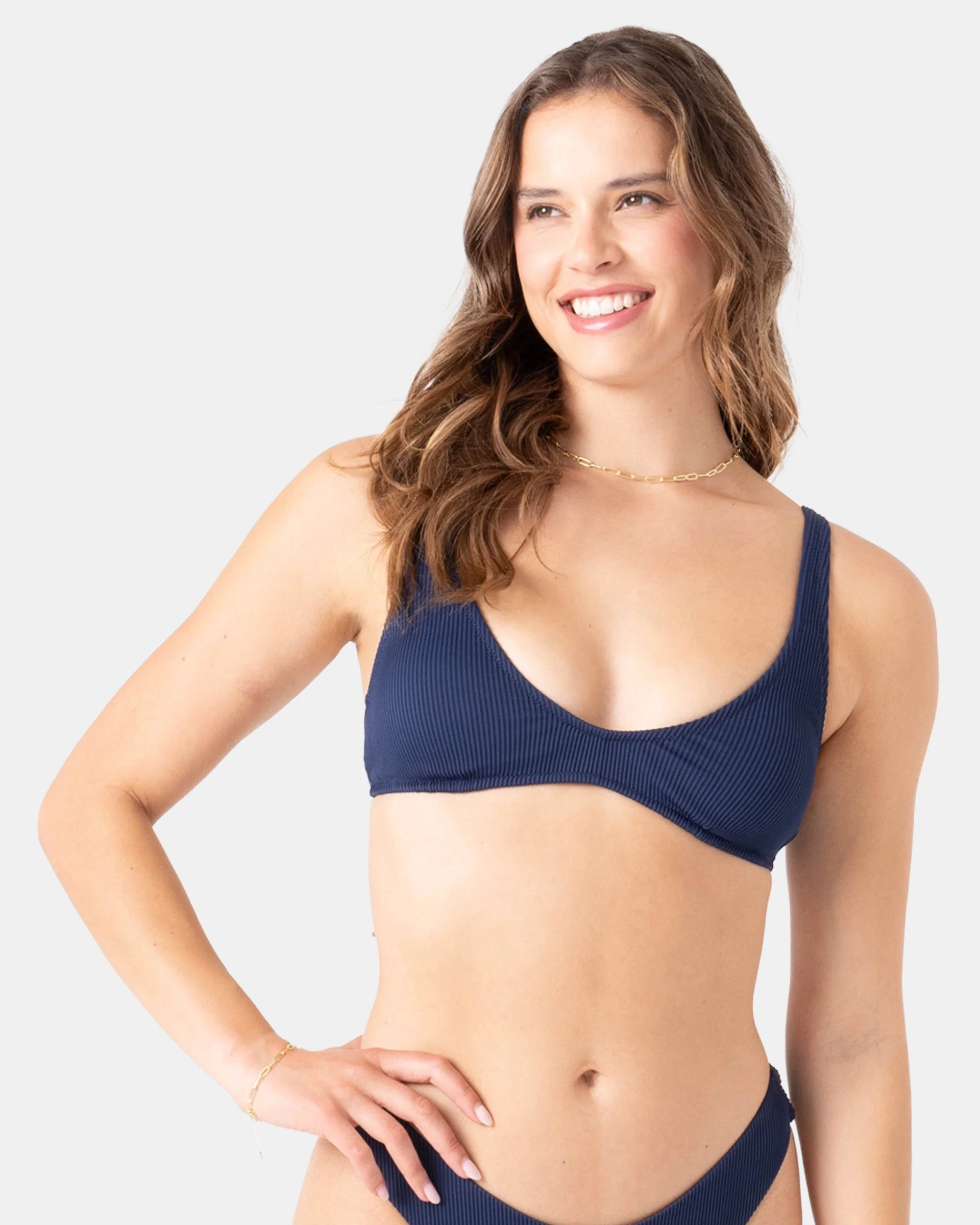 Rib Roxy Love Scoop Bralette Bikini Top - Image 6