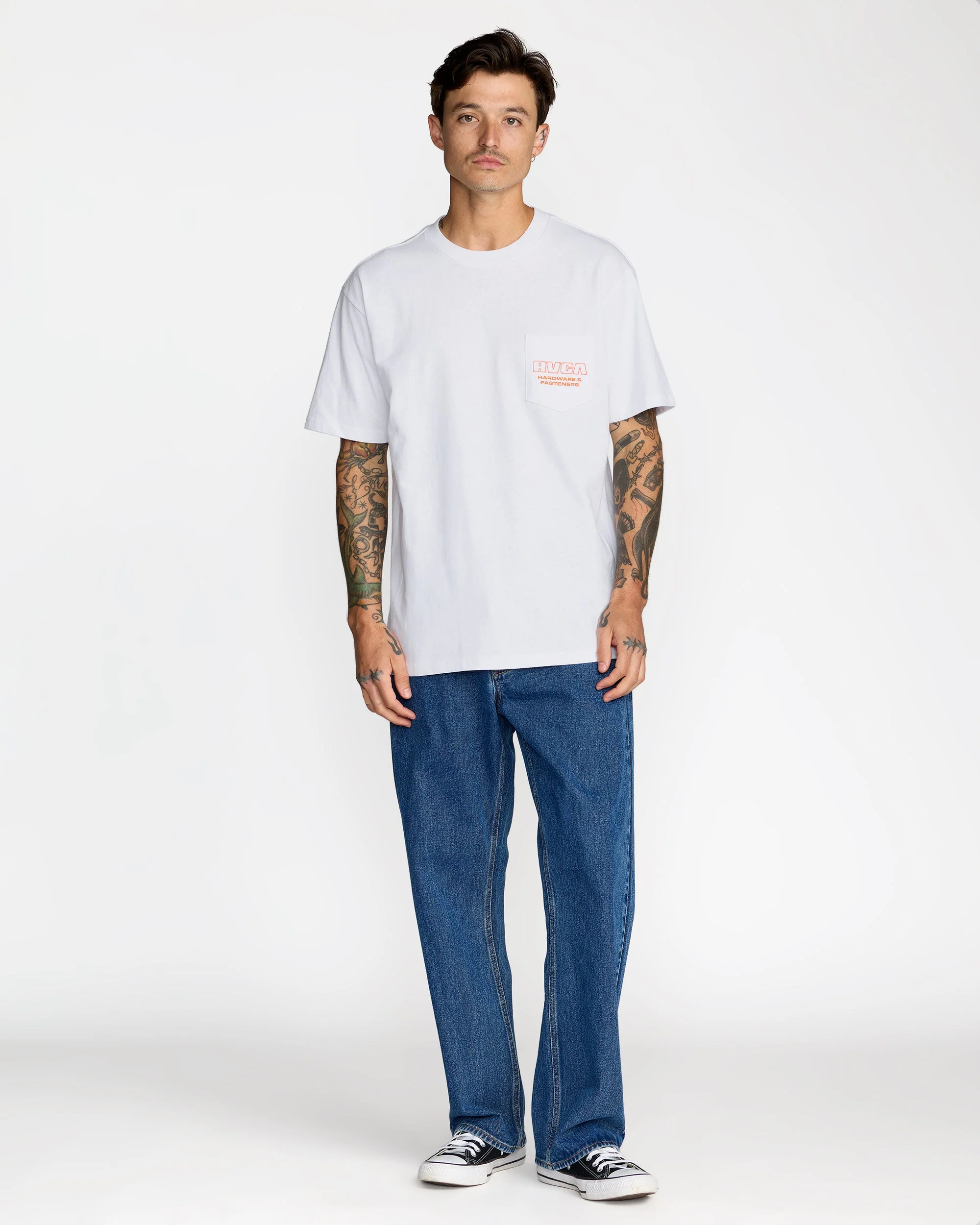 RVCA Fasteners Pocket Short Sleeve Tee - Image 7