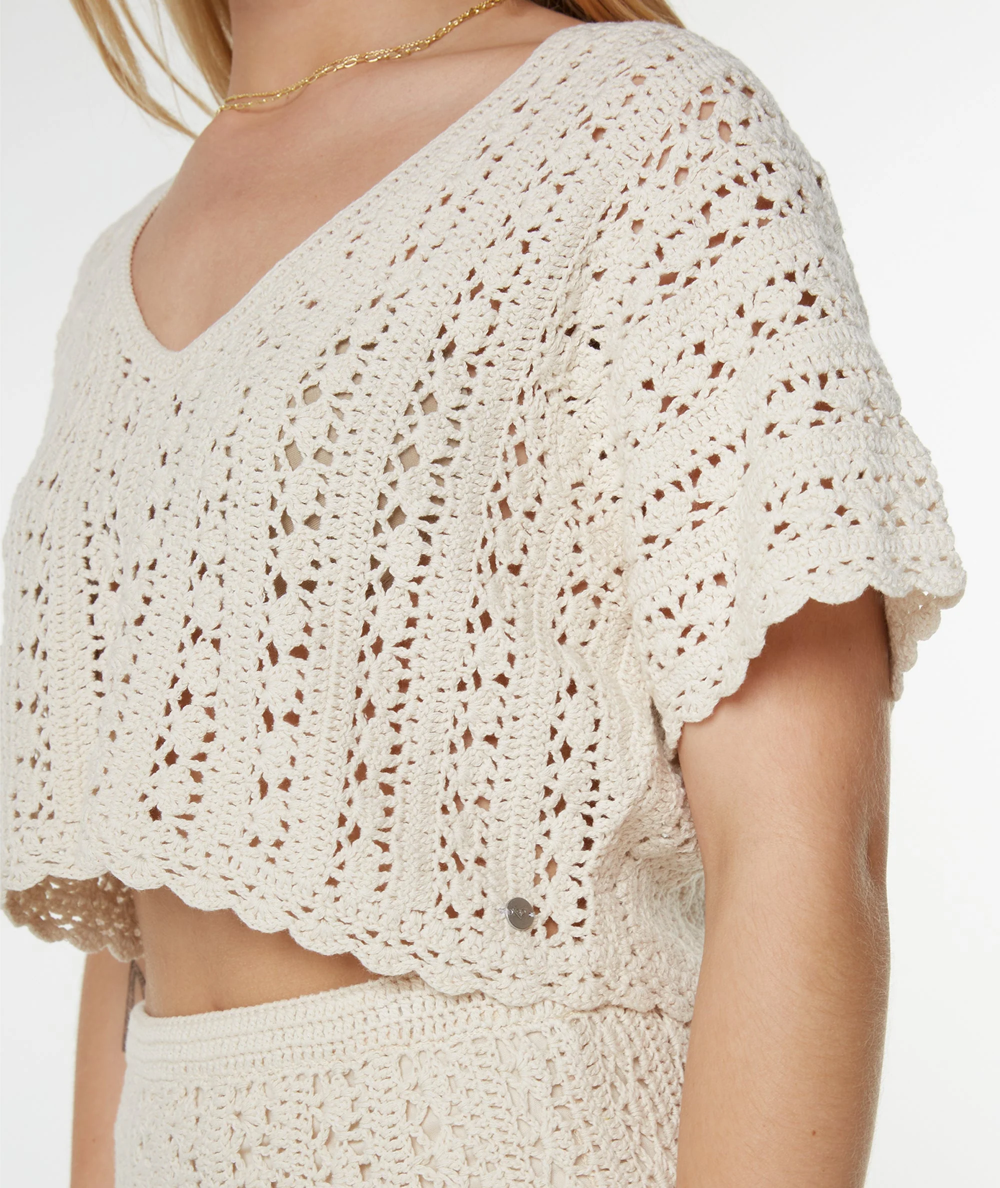 Sea Swirl Crochet Tee - Image 4