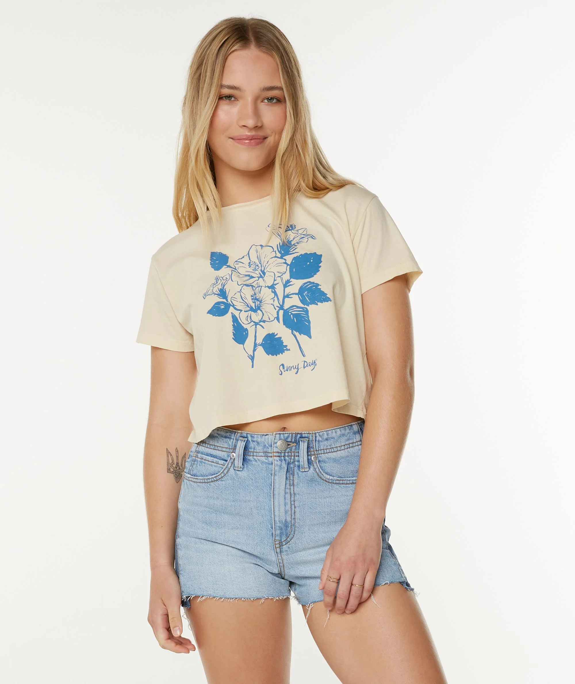 Sunny Days Cropped Boxy Tee - Image 5