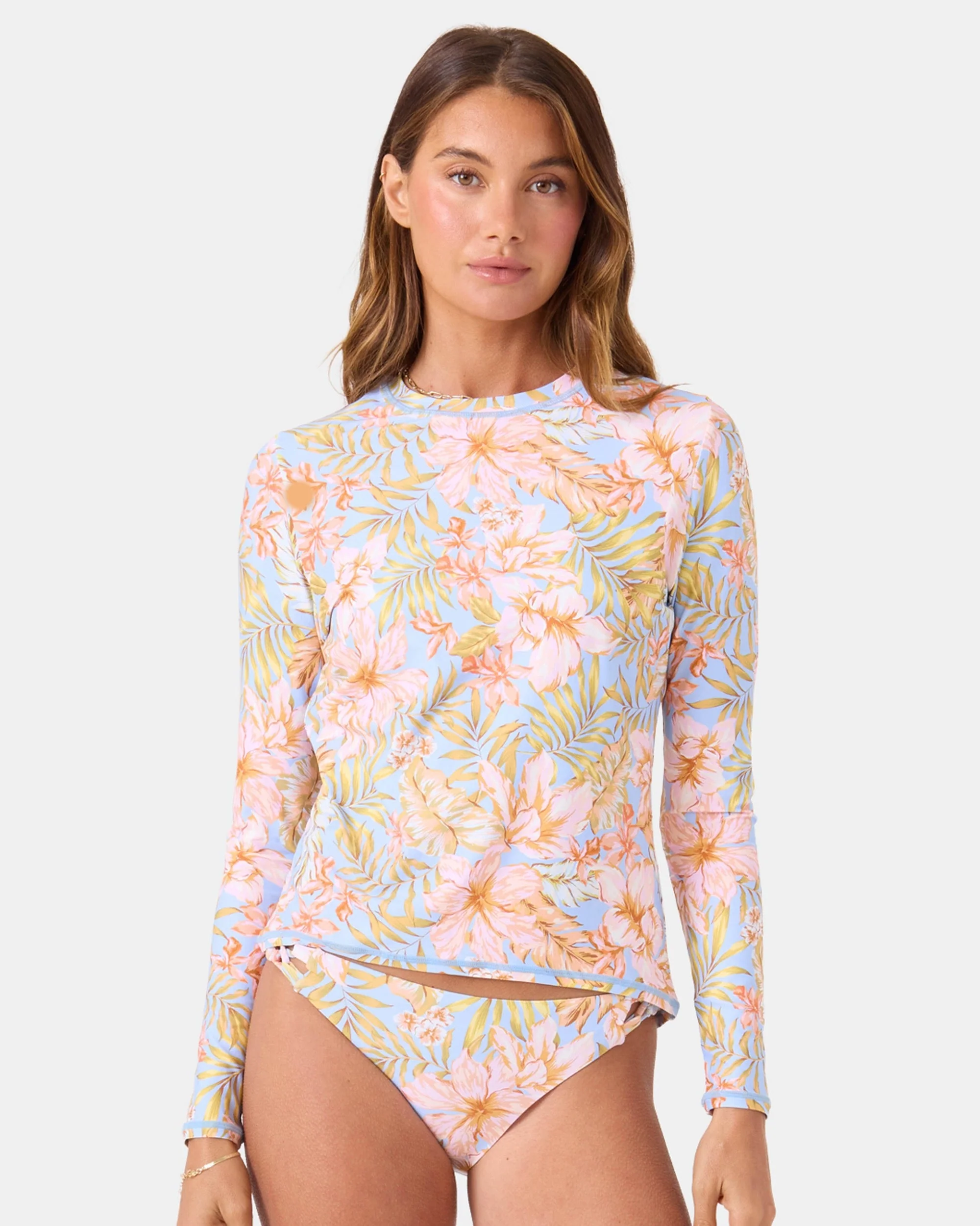 Tropical Sea Skippin Long Sleeve Rashguard - Image 4